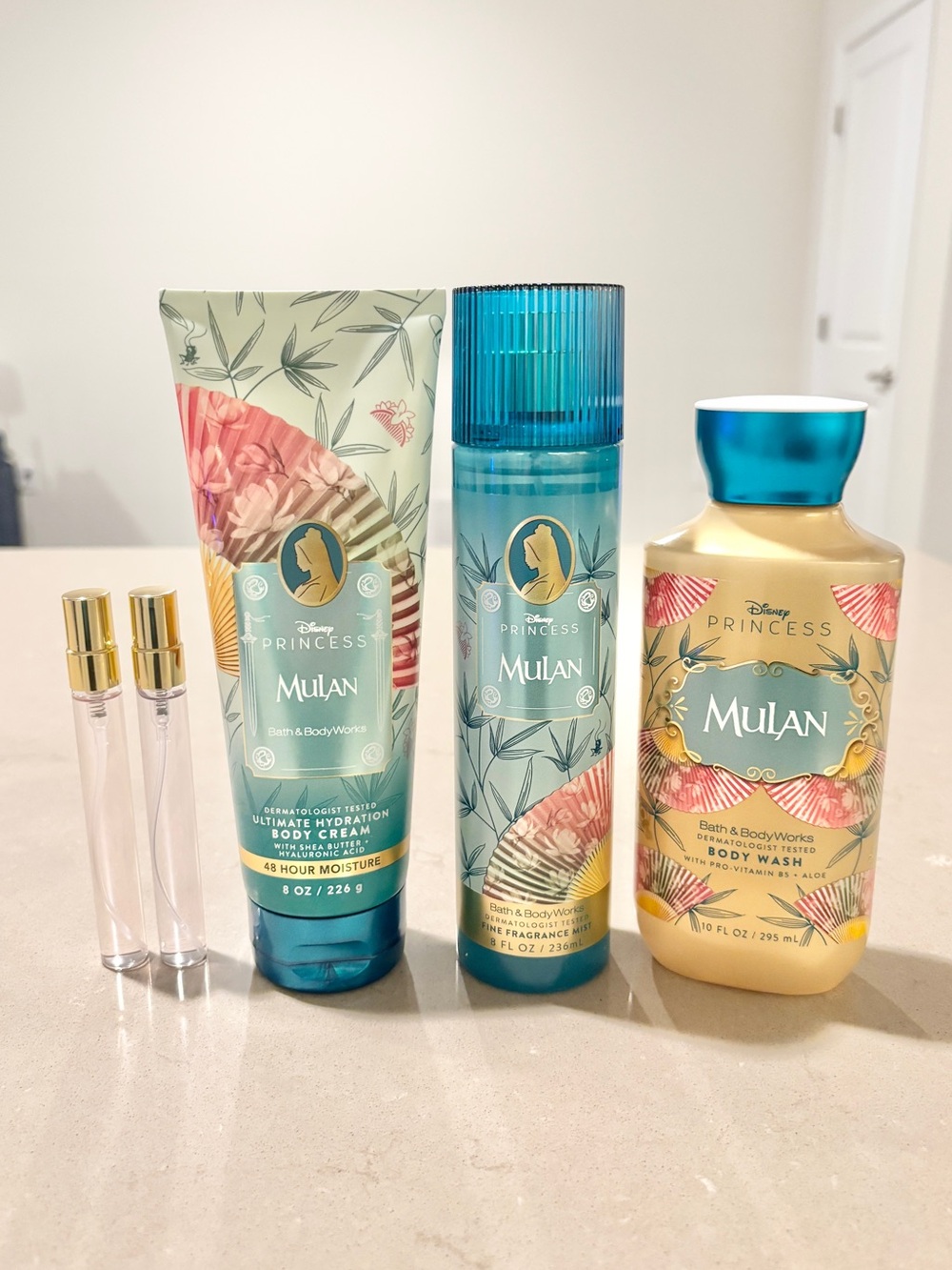 Disney Princess Mulan Bath & Body Works Gift Set + 2 Free Minis